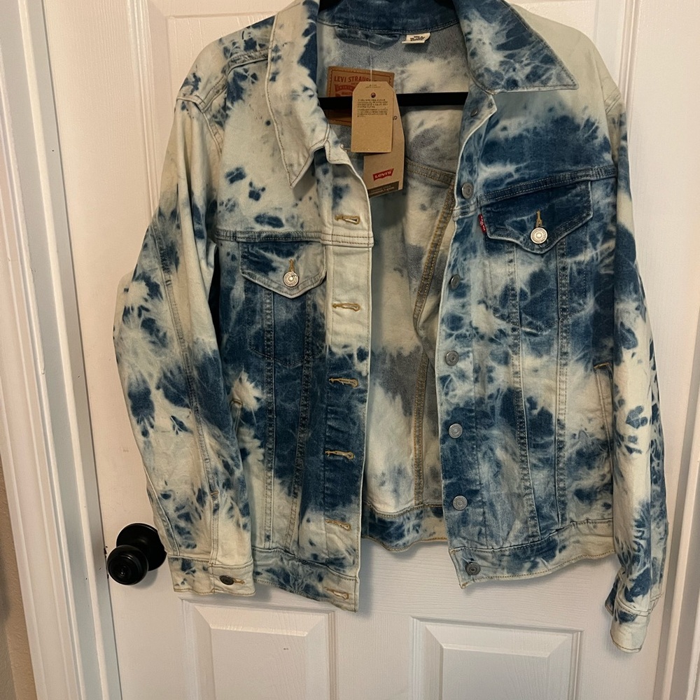 NWT Levi's Blue Tie-Dye Jean Jacket